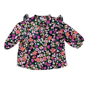 Woman’s GeeGee floral peasant blouse size 1XL